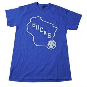 Blue Milwaukee Bucks T-Shirt Size Medium New Without Tags